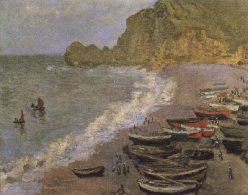 Claude Monet The Beach at Etretat Spain oil painting art